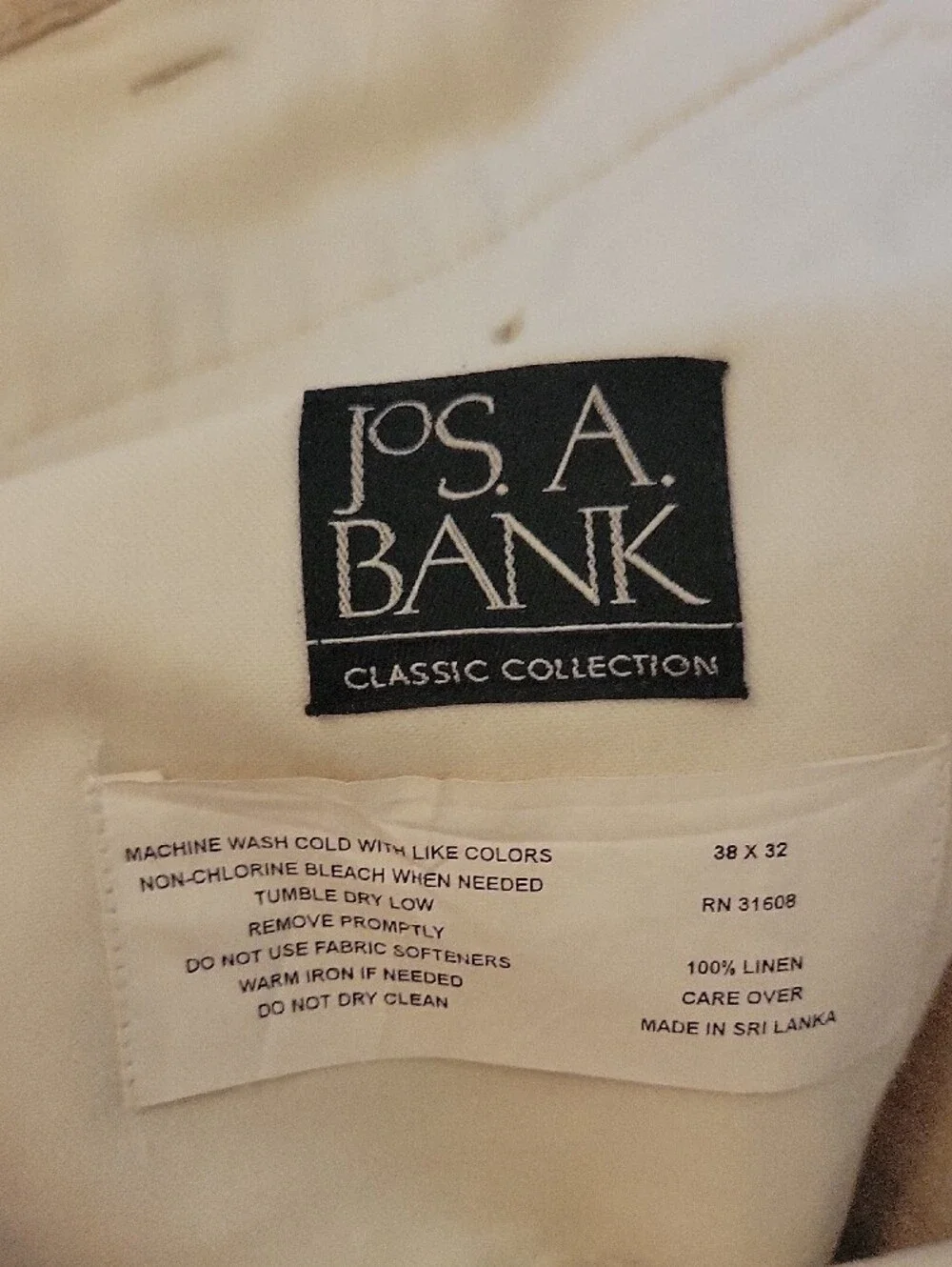 Men's Light Beige Pleated Dress Pants